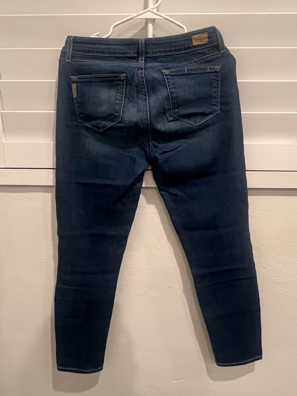 PAIGE Dark Blue Skinny Jeans